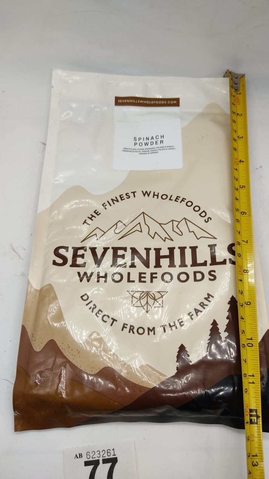 Sevenhills Wholefoods Spinach Powder 400g Vegan