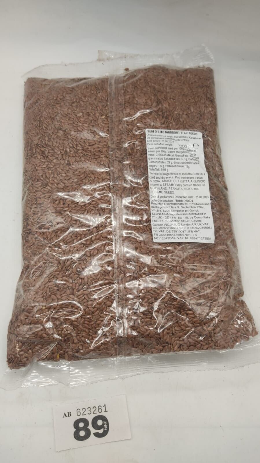 Veggy Duck Natural Flax Seeds Premium Quality 1kg