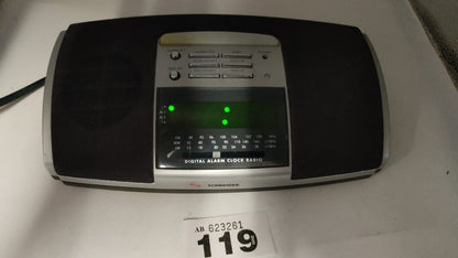 Schneider Digital Clock Dual Alarm Bedside Radio, FM, MW, LW SCR35W, Working