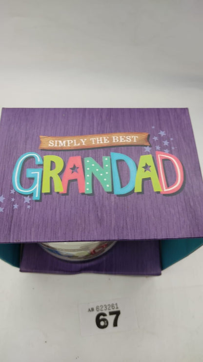 Simply The Best Grandad Mug - HUGS Mug Novelty Gift Grandfather Grandpa