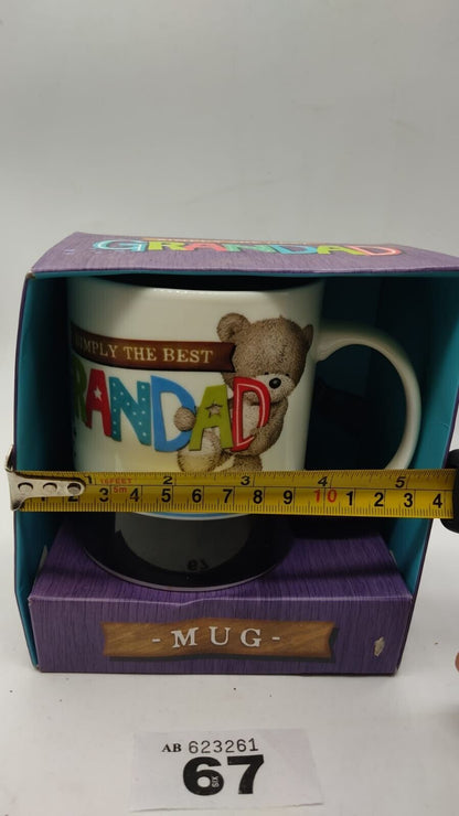 Simply The Best Grandad Mug - HUGS Mug Novelty Gift Grandfather Grandpa