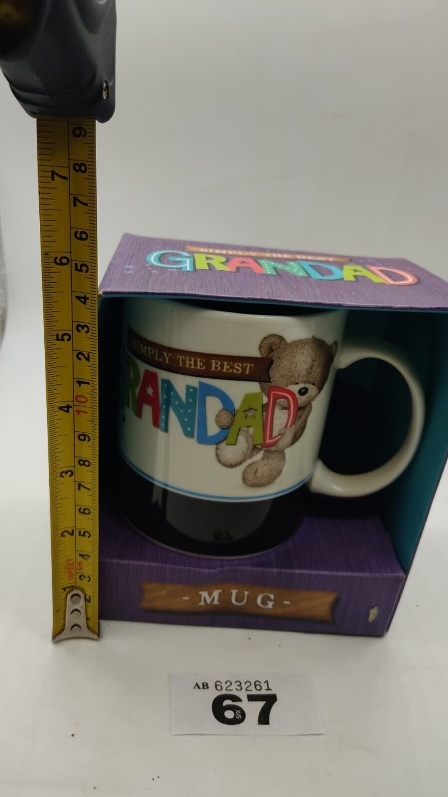 Simply The Best Grandad Mug - HUGS Mug Novelty Gift Grandfather Grandpa