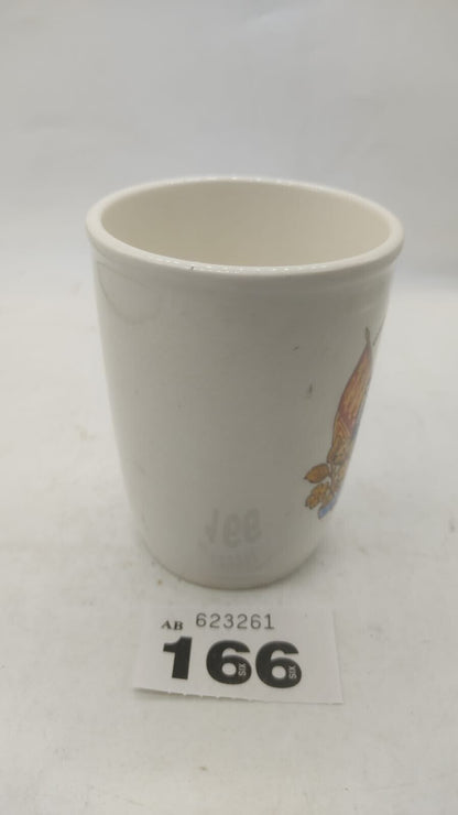 Kirkhams Cup Ironstone Beaker Official Issue Queen Elizabeth II Coronation 1953