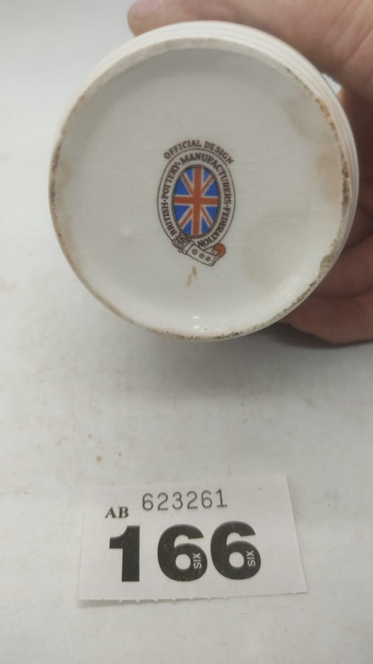 Kirkhams Cup Ironstone Beaker Official Issue Queen Elizabeth II Coronation 1953