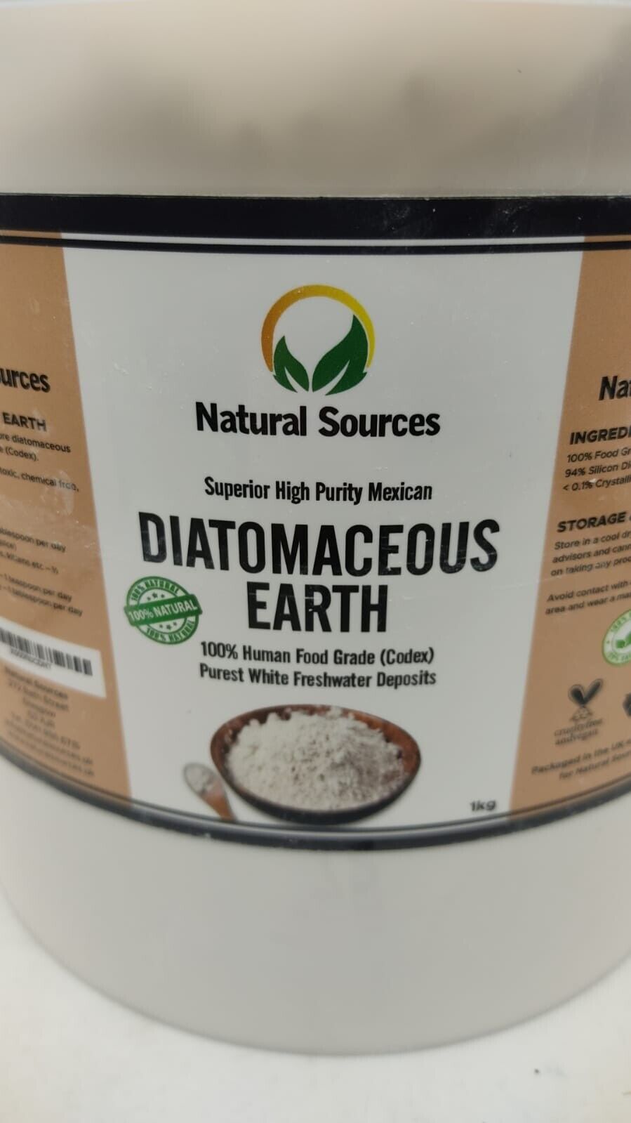 Superior Diatomaceous Earth Food Grade 1kg - Diatomaceous-Earth Superior Food