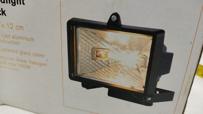 Homebase Value 150W Security Floodlight in Black. Boxed