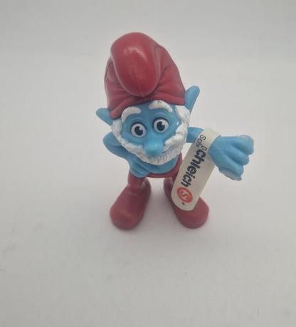 RARE The Smurfs Schleich Peyo Papa Smurf 2011 PVC McDonald's Figurine Toy