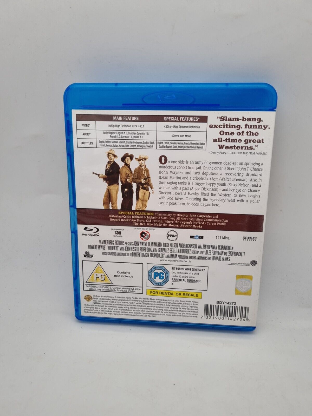 Rio Bravo Blu-ray (2008) John Wayne, Hawks (DIR) cert PG FREE Shipping, Save £s