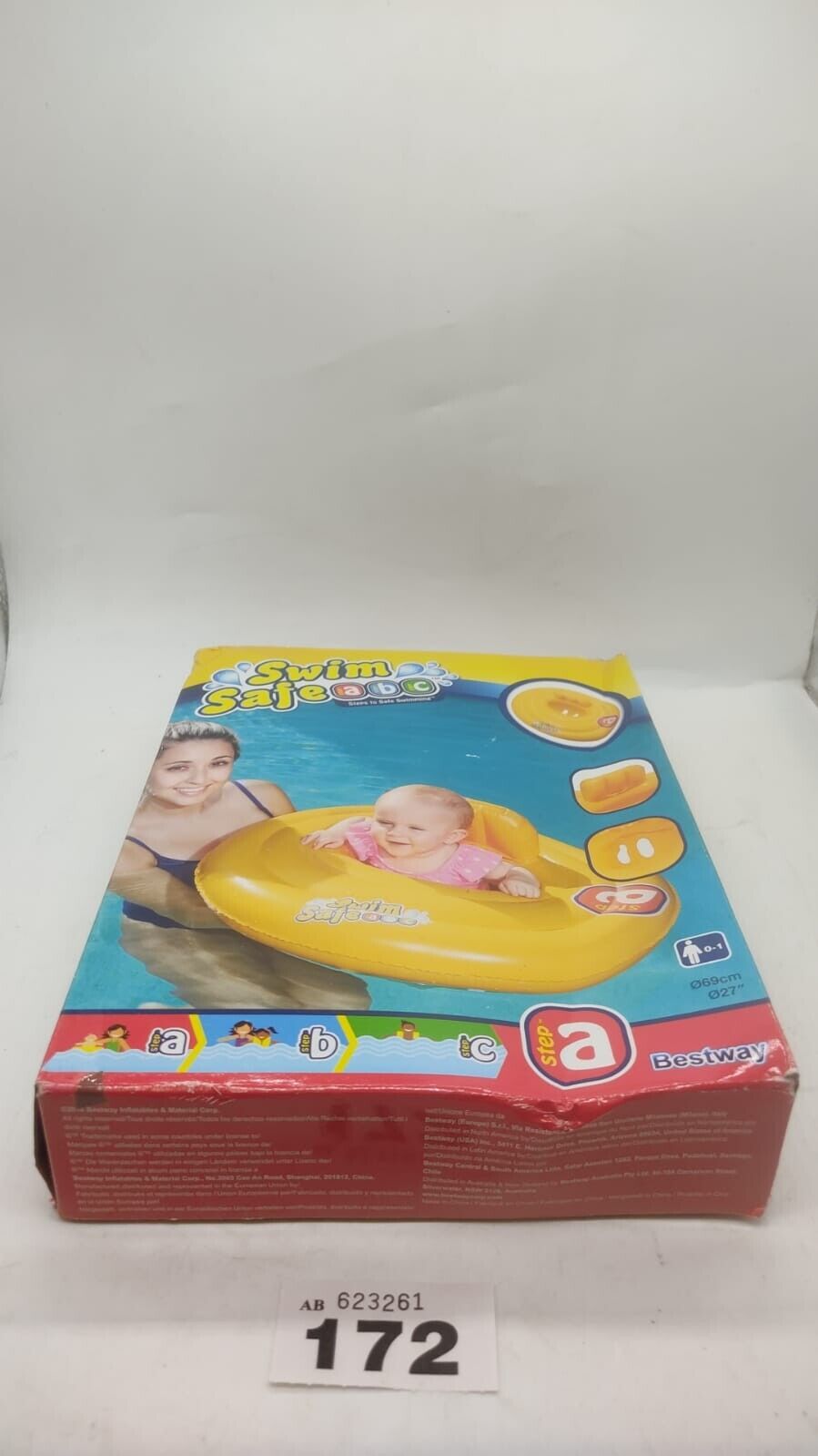 Inflatable Swim Seat Bestway Step a Swim Safe Age 0-1 Swimming Chair Sealed