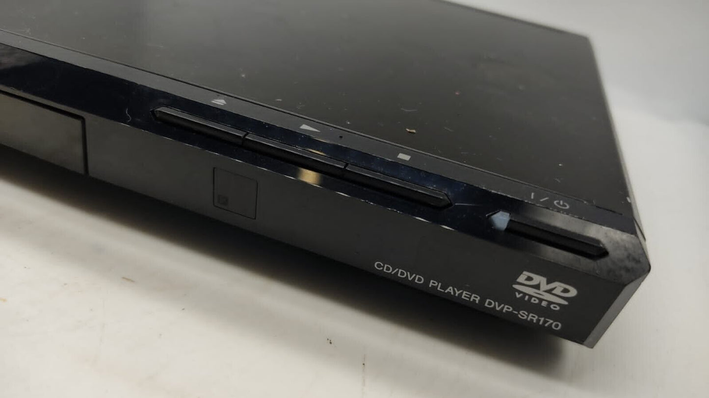 Sony DVP-SR170 Compact DVD Player, CD, RW & DVD-R+ XVID No Remote Tested Working