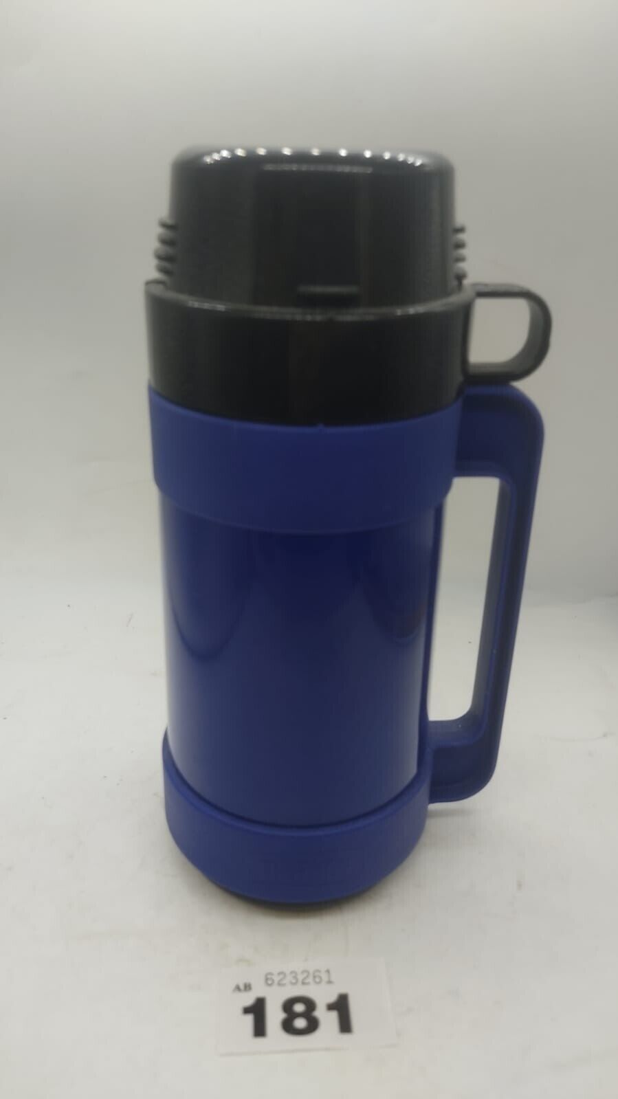 Original Vintage Blue Thermos Soup Drinks Flask Blue with 1 Cup