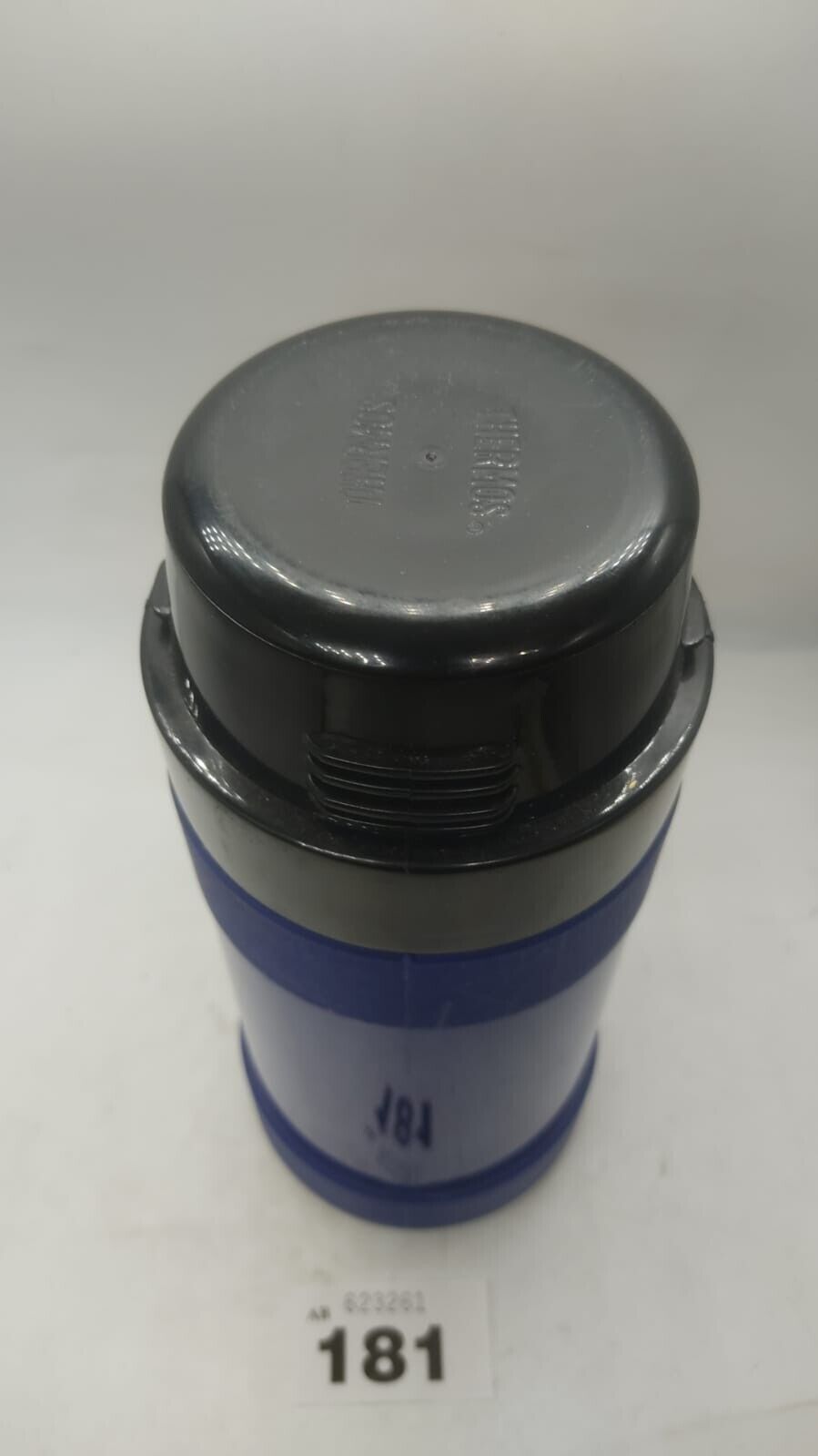 Original Vintage Blue Thermos Soup Drinks Flask Blue with 1 Cup