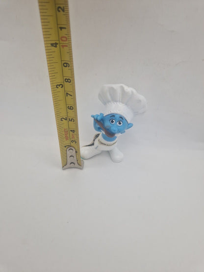 RARE The Smurfs Schleich Peyo Chef Smurf 2011 PVC McDonald's Figurine Toy