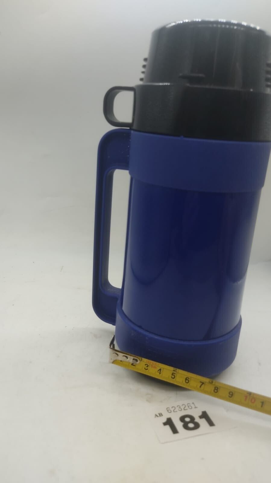 Original Vintage Blue Thermos Soup Drinks Flask Blue with 1 Cup