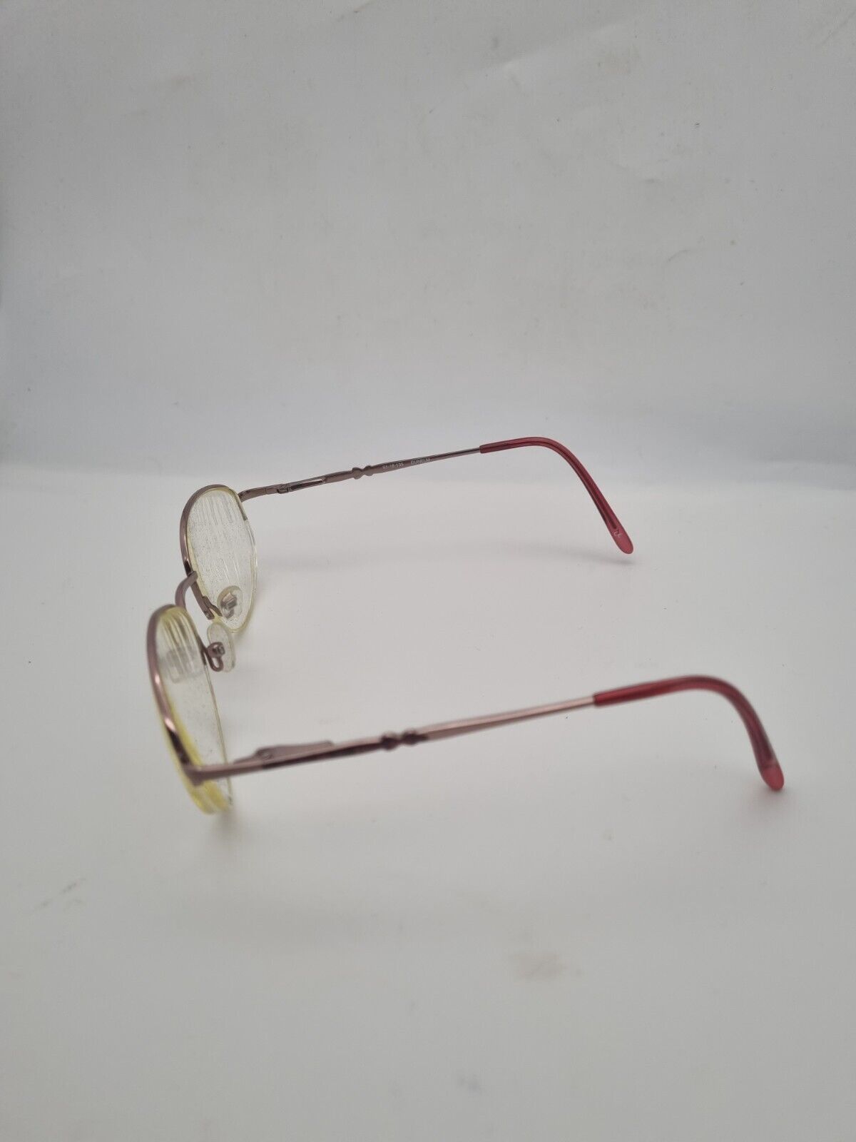 Dunelm Titanium C2 Pink Half Rim Eye Glasses Frames MOD: 3587