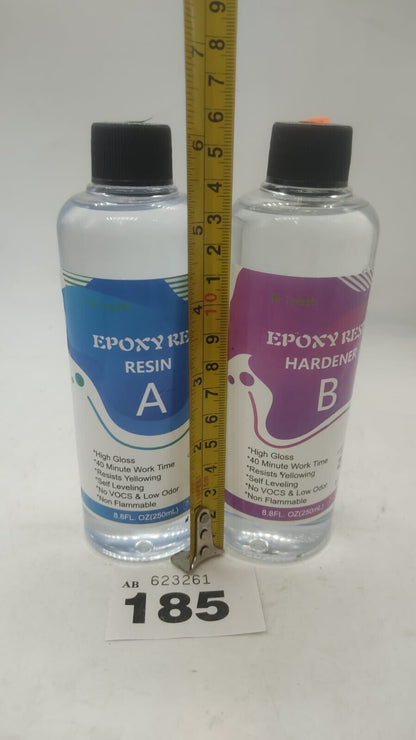 Onvhdpo Epoxy Resin 2x250ml, Crystal Clear Resin, 24hr Cure