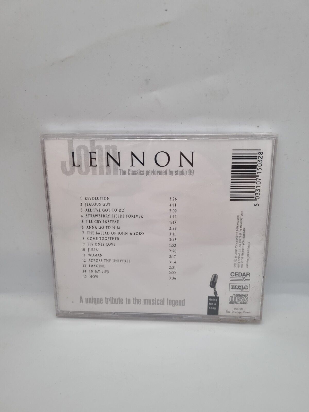 Ebond Various-John Lennon A Tribute CD cd052325 Studio 99 The Classics