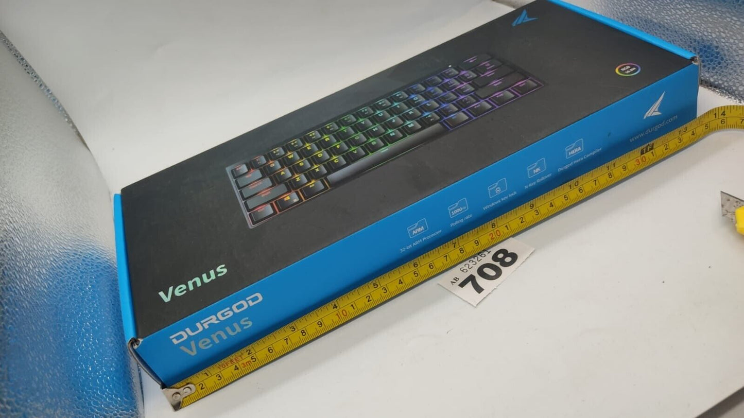 Durgod Venus Hera Compiler Mechanical Keyboard Cherry RGB 16.8M USB 3.0 Port