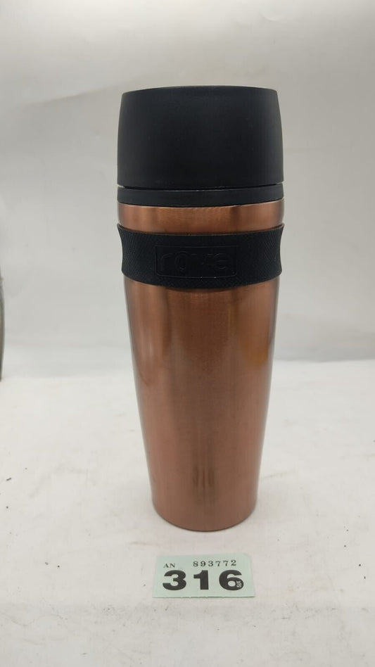 Rove Stainless Steel Double Wall Vacuum Insulated Tumbler. Rose Gold and Black