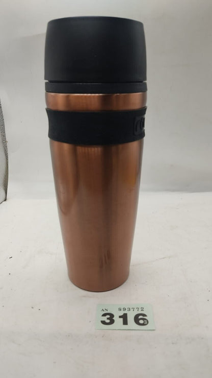 Rove Stainless Steel Double Wall Vacuum Insulated Tumbler. Rose Gold and Black