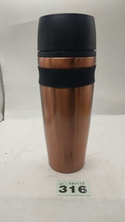 Rove Stainless Steel Double Wall Vacuum Insulated Tumbler. Rose Gold and Black