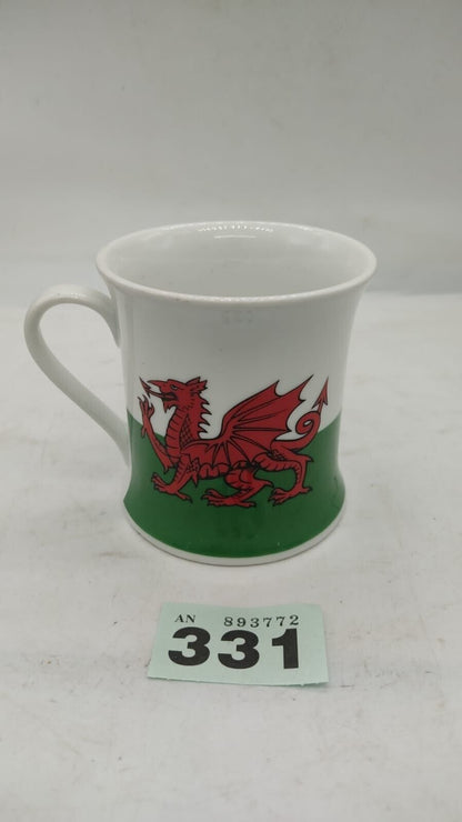 The Leonardo Collection Red and White Welsh Dragon Fine Bone China Mug