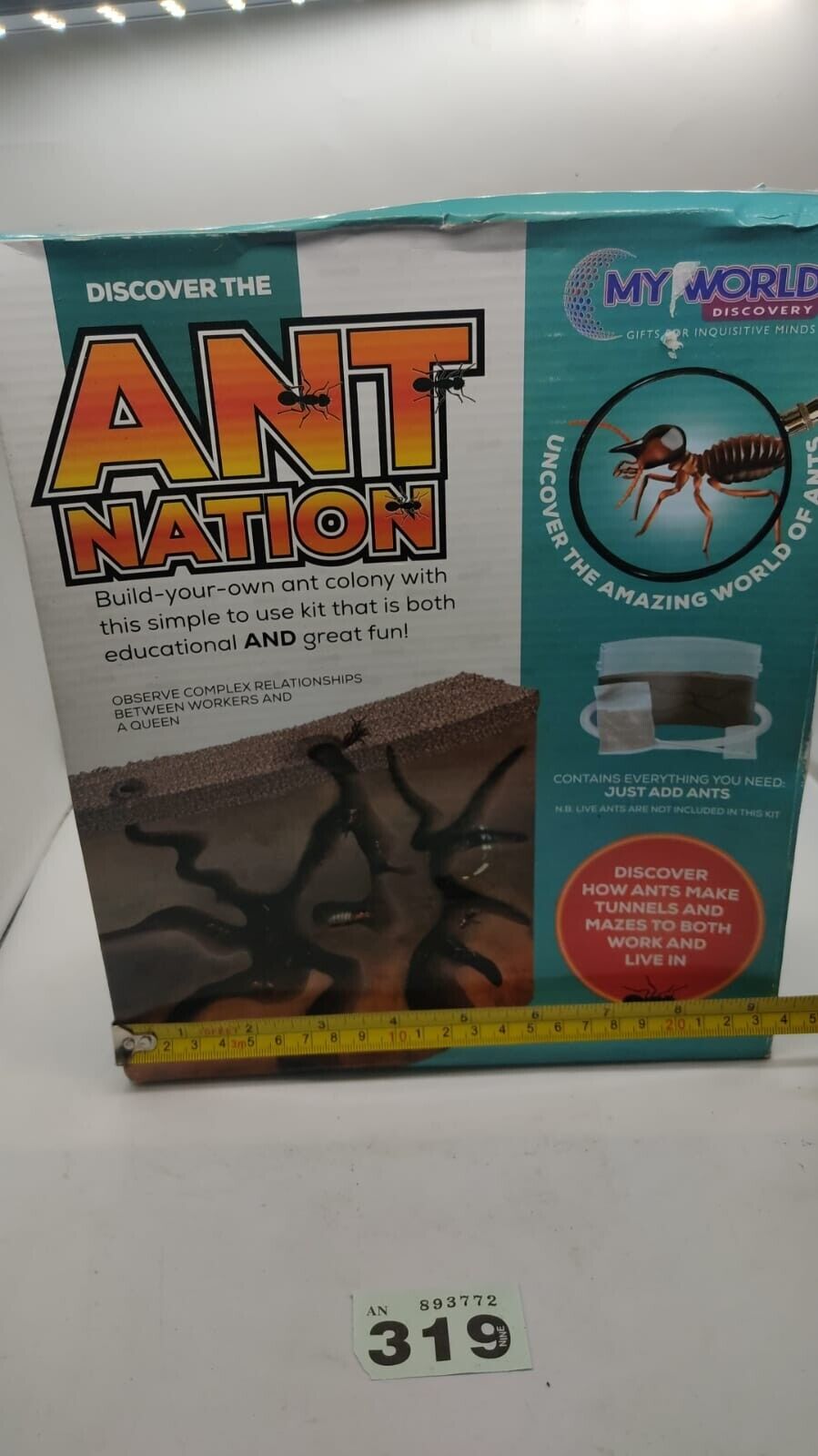 Discover the Ant Nation Build your own Ant Colony Maze Farm Kit Kids Educational