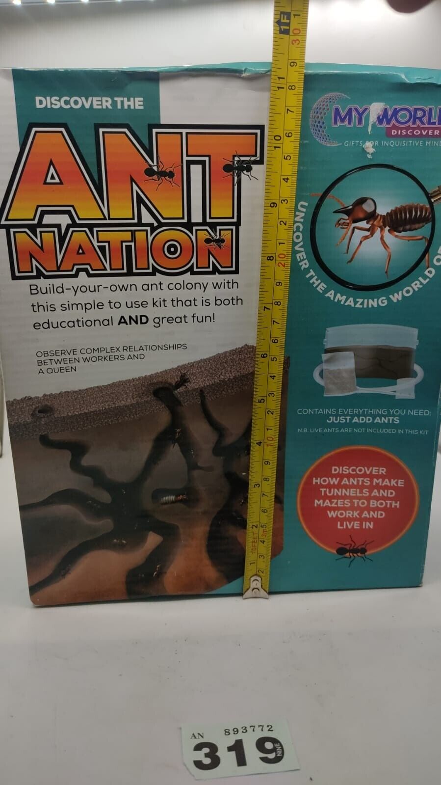 Discover the Ant Nation Build your own Ant Colony Maze Farm Kit Kids Educational