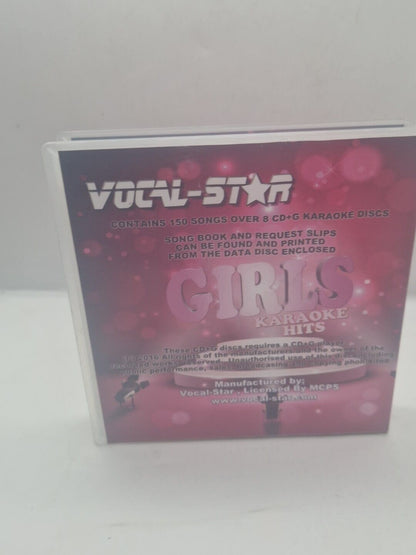 Vocal-Star Girls Karaoke Cdg Disc Set 150 Songs 8 Cd+G Discs For Karaoke Machine