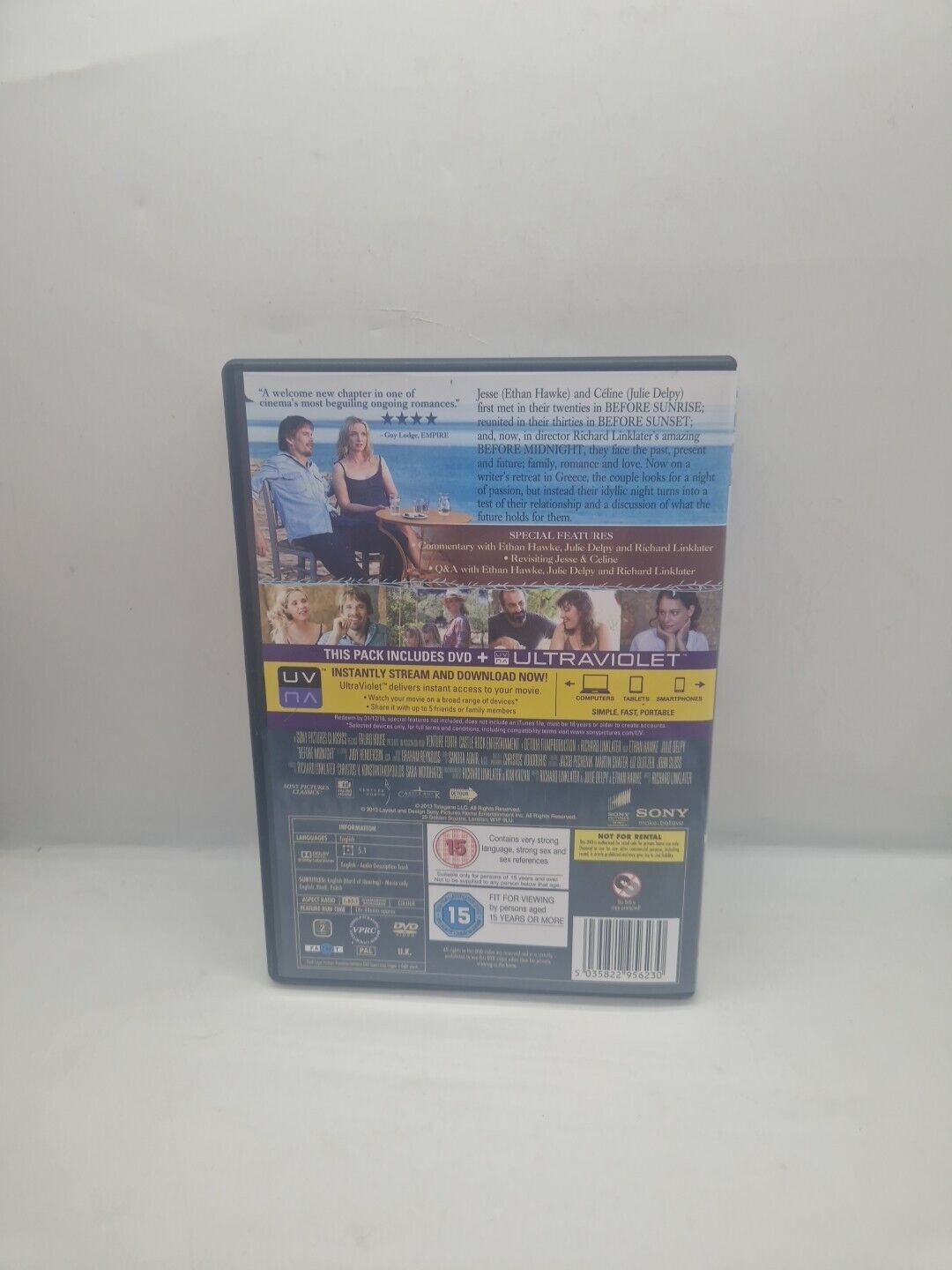 Before Midnight DVD (2013) Ethan Hawke, Linklater (DIR) cert 15 Amazing Value