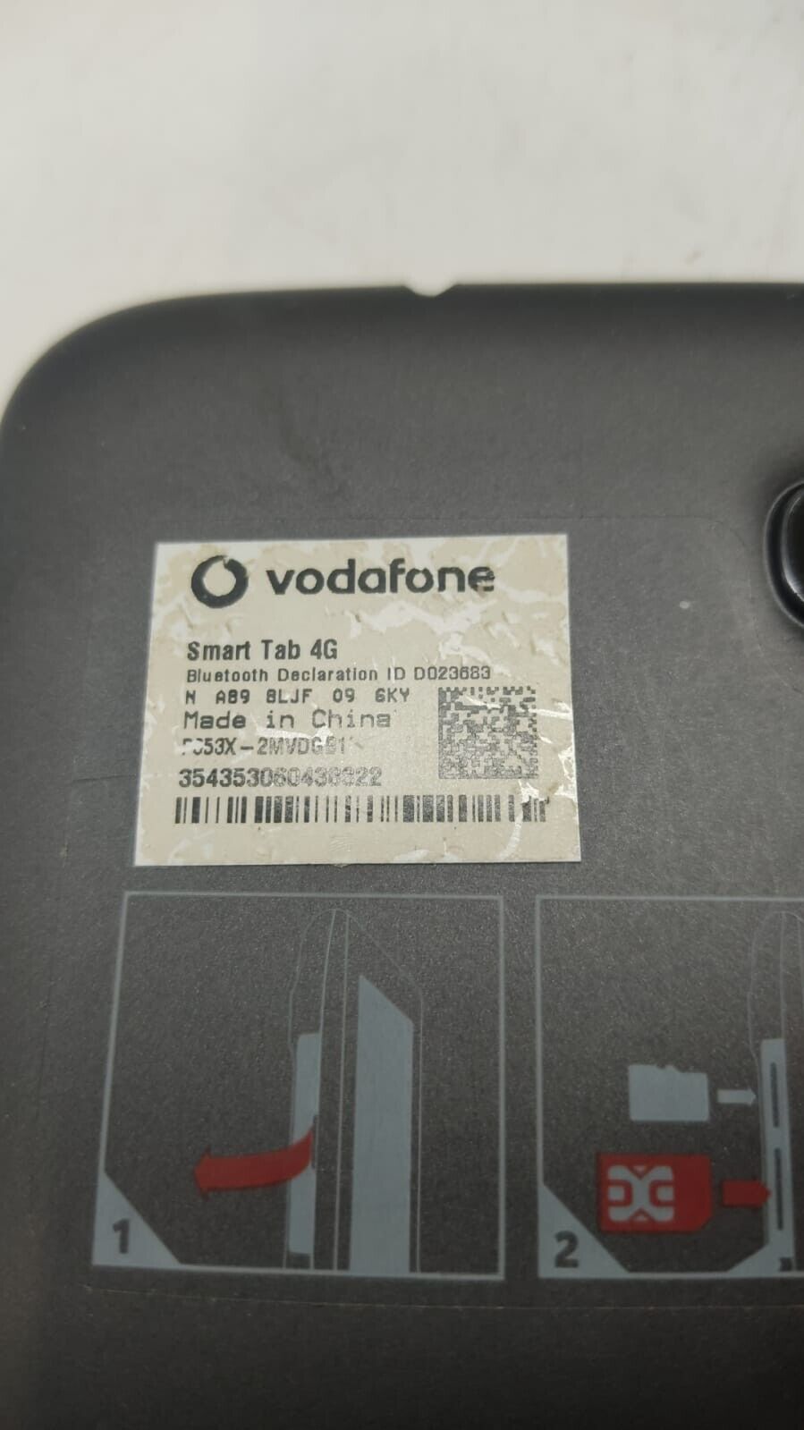 Vodafone Smart Tab 4G 8" Screen Vodafone Black 8GB Android Tablet, Used, Tested