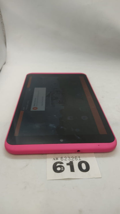 Tesco Hudl HTFA4L Tablet 16GB 8" Screen Pink. Used. Device Only, Tested Working