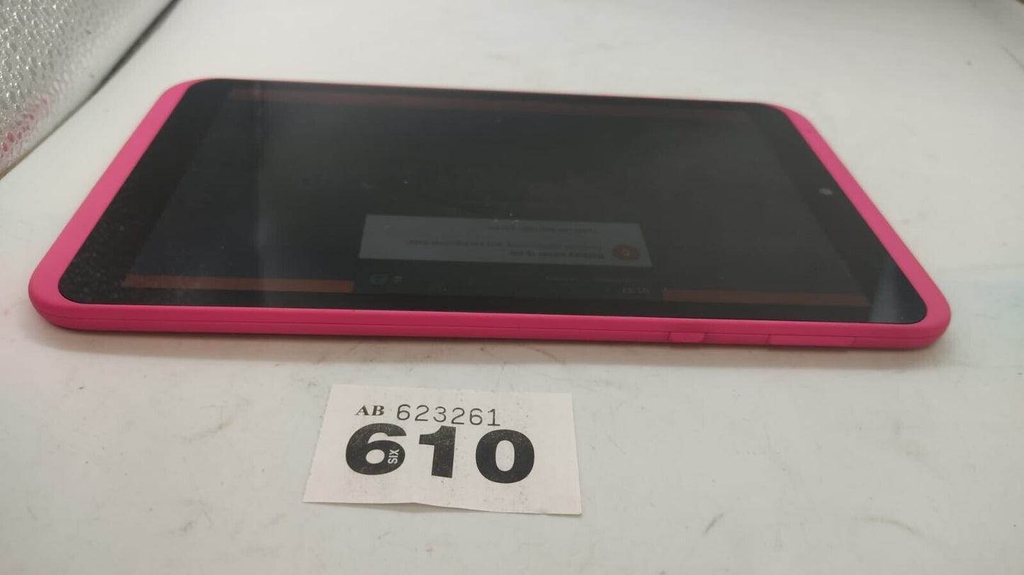 Tesco Hudl HTFA4L Tablet 16GB 8" Screen Pink. Used. Device Only, Tested Working