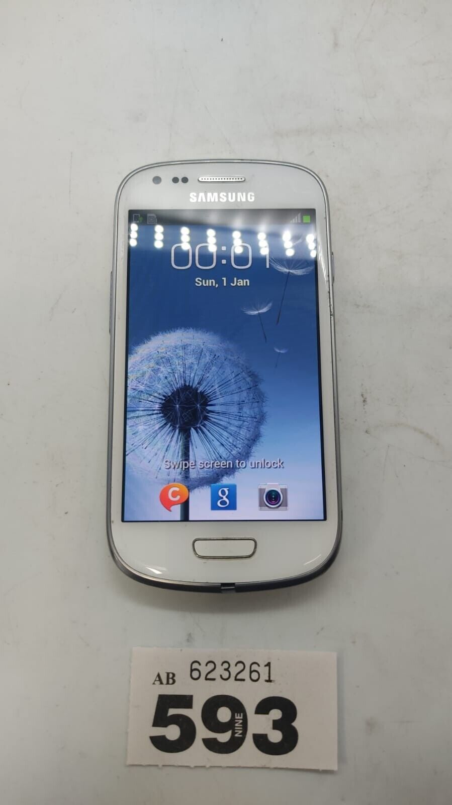 Samsung Galaxy S III Mini GT-I8190 - 8GB - White  (Network Three) Smartphone