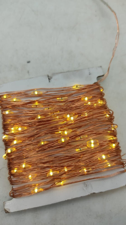 Solar Powered Fairy Lights 20 Metres Multiple Lights Modes Copper Wire - Unused