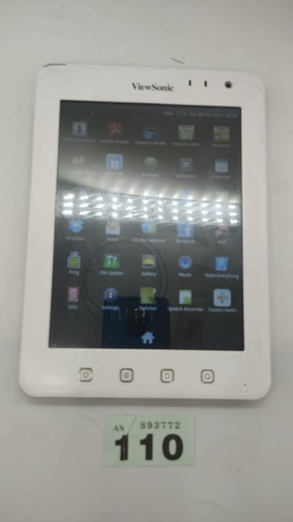 ViewSonic ViewPad 7E White 7-in Screen Tablet Android. Device Only