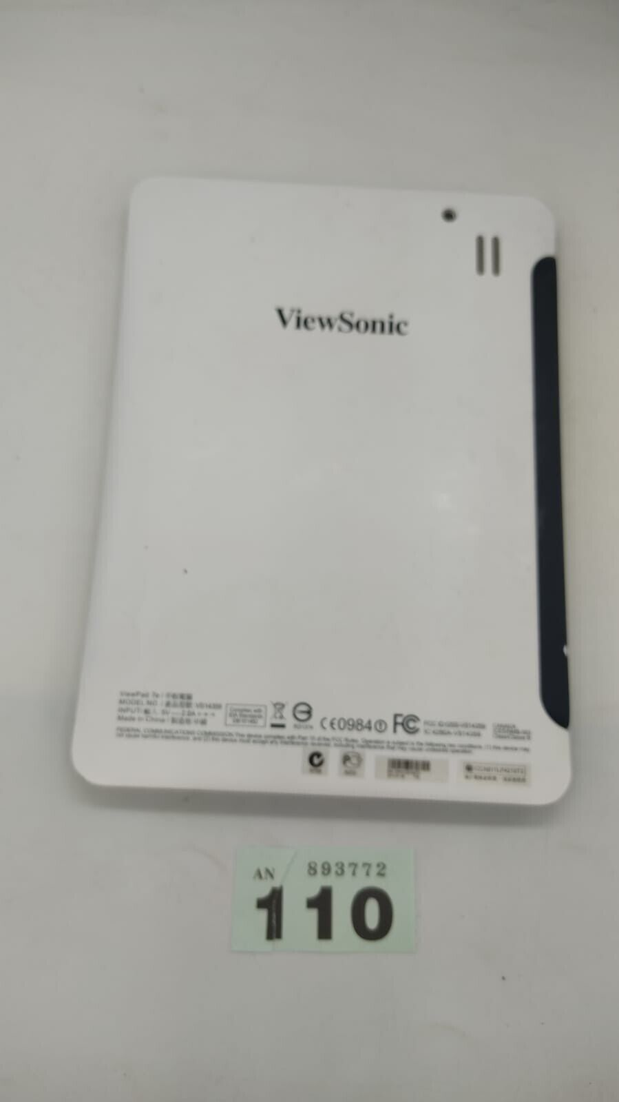 ViewSonic ViewPad 7E White 7-in Screen Tablet Android. Device Only