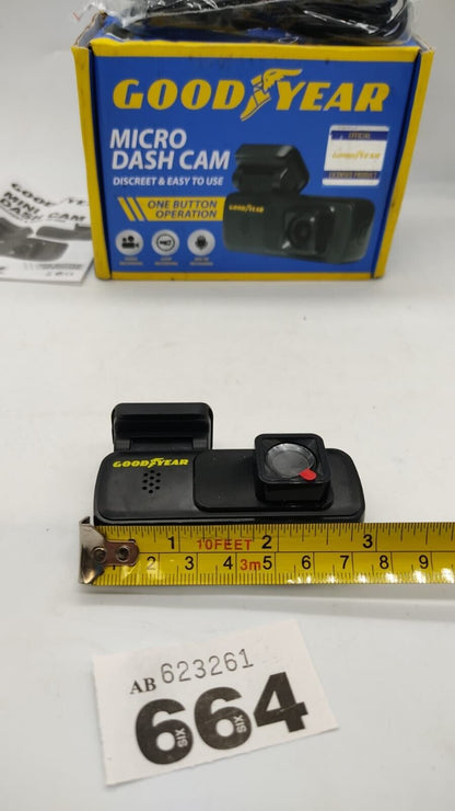 Goodyear Micro One Button Operation Dash Cam with Sound Recording, New - Boxed