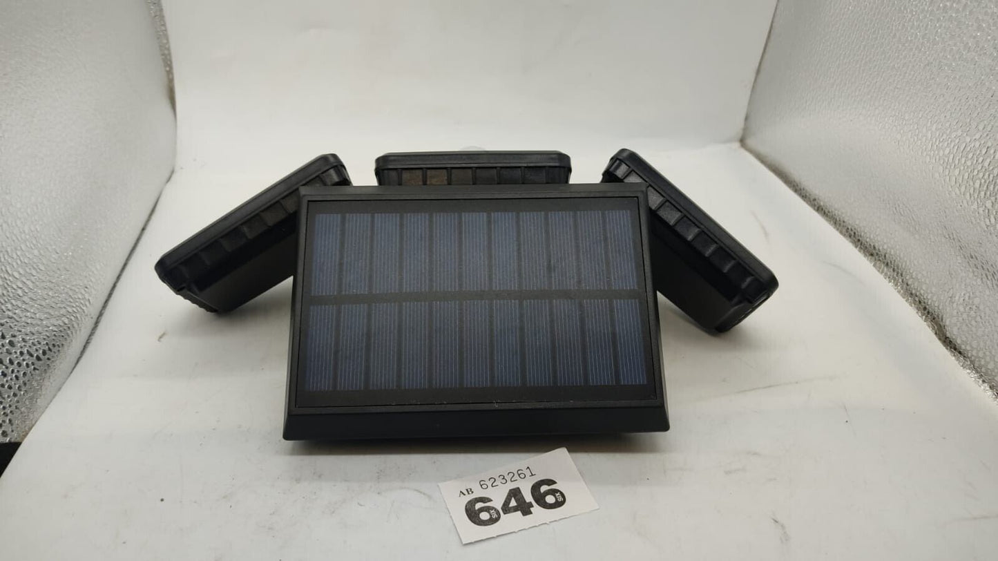 Motion Sensor Light Solar Power 3 Adjustable Heads IP65 Wide Angle Floodlight