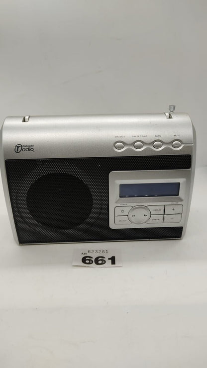 Techwood Portable Radio, Alarm Clock with LCD Display with PSU - Tested Working