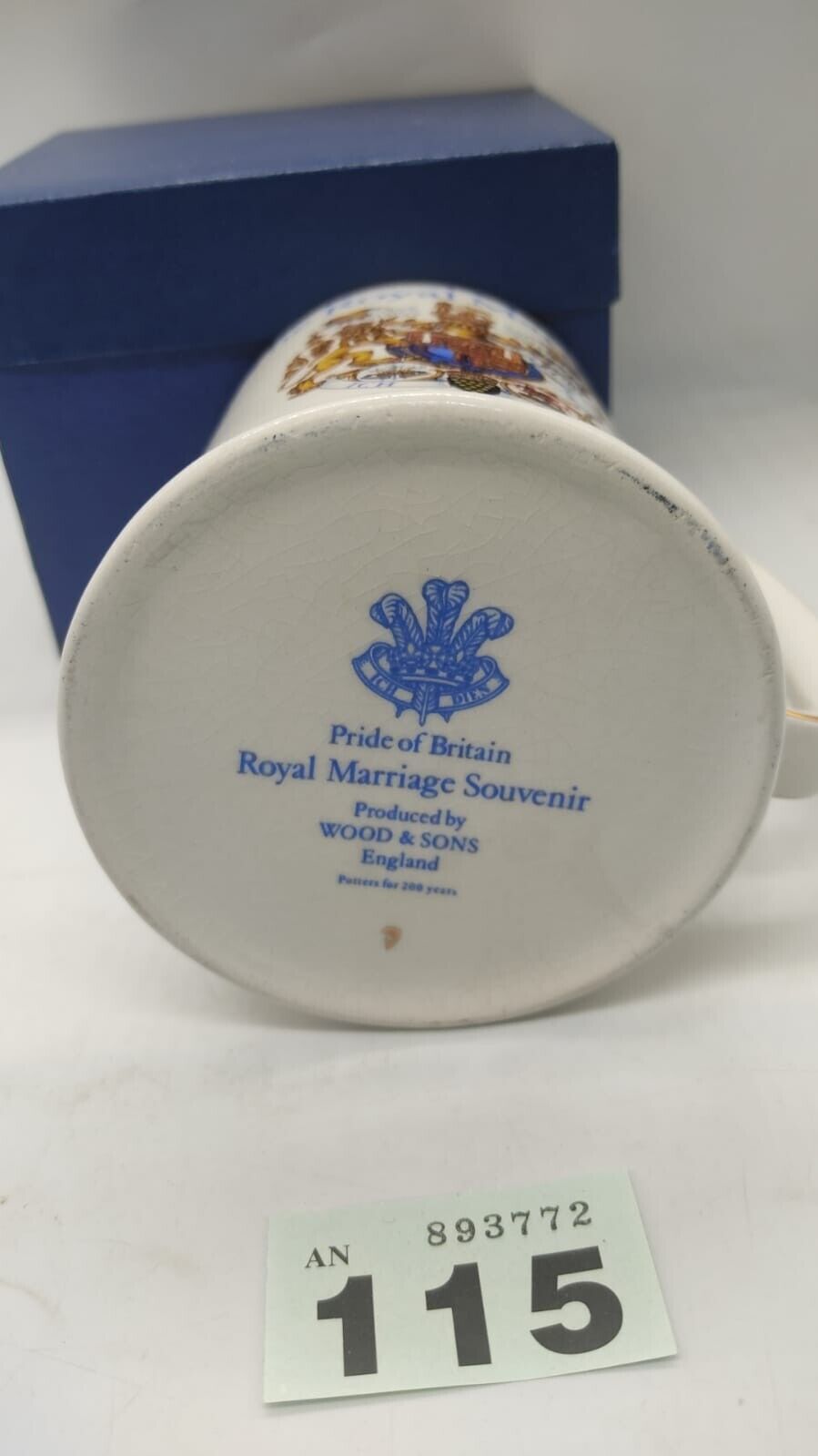 Vintage The Royal Marriage 29 July 1981 Pride of Britain Souvenir Mug Lady Diana