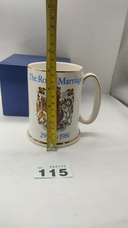 Vintage The Royal Marriage 29 July 1981 Pride of Britain Souvenir Mug Lady Diana