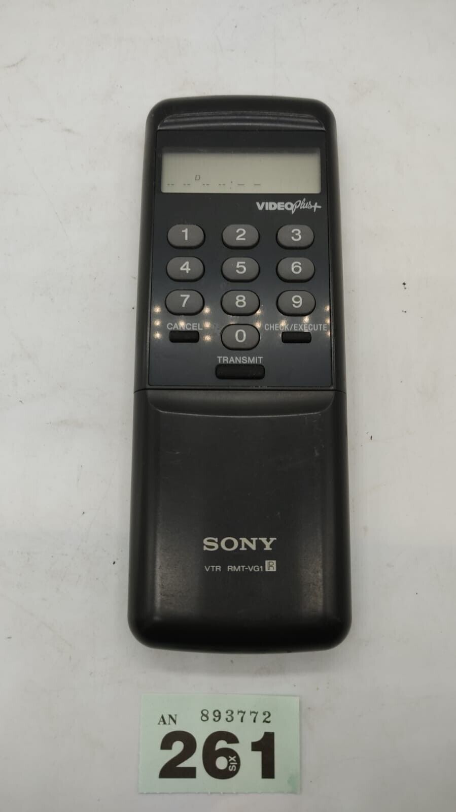 Genuine Original Sony Vtr Vcr Remote Control Rmt - VG1 SLVE6U