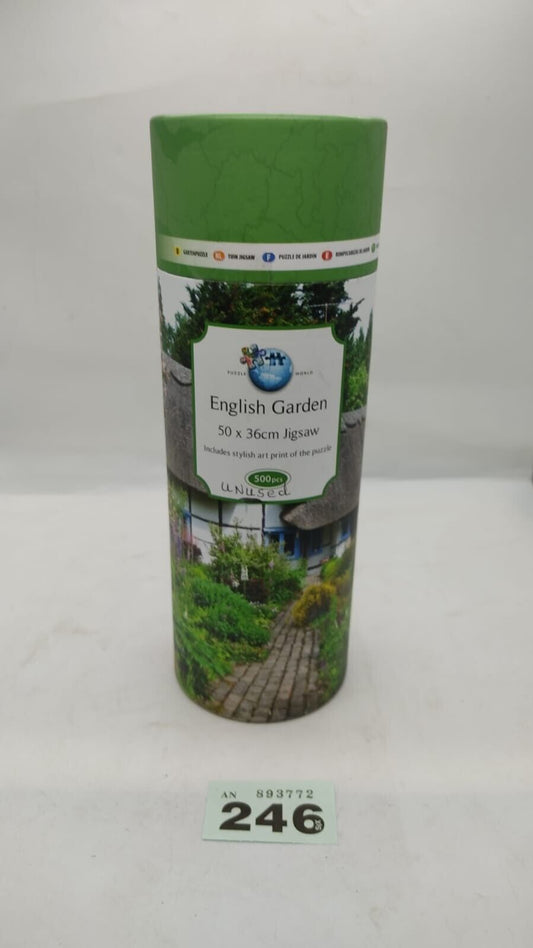 Puzzle in a Tube (500 Pieces) - Summer Garden Scene. Sealed