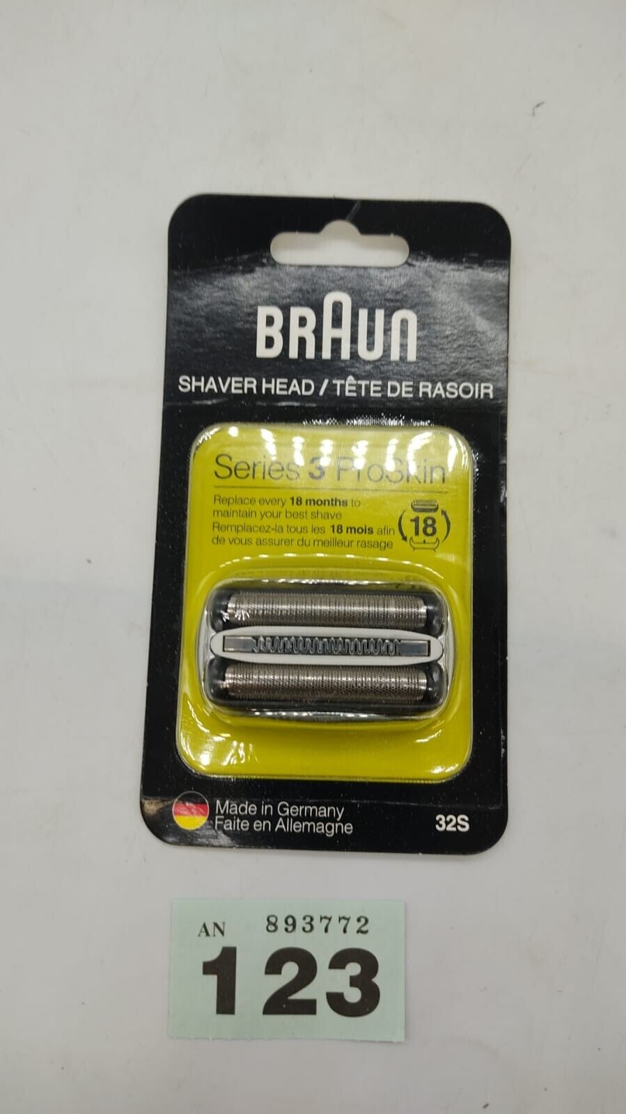 Braun Series 3 Proskin Electric Shaver Replacement Head 32s New Sealed