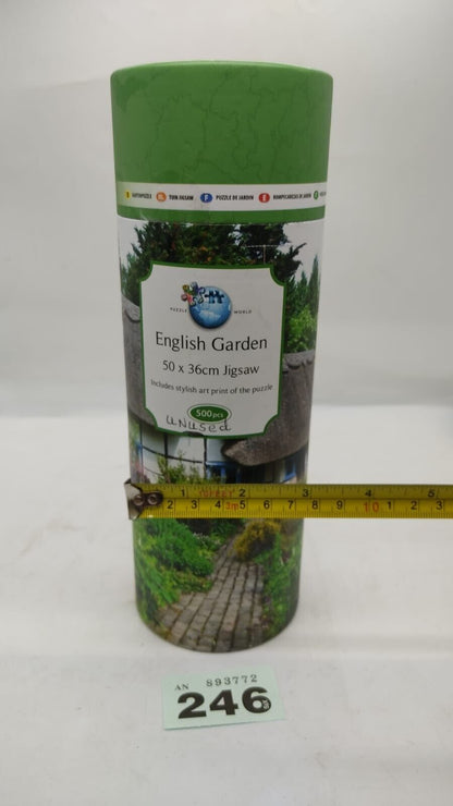 Puzzle in a Tube (500 Pieces) - Summer Garden Scene. Sealed