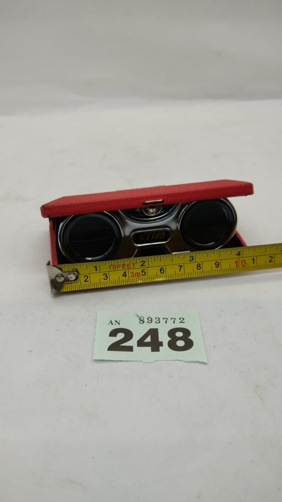 Vintage Binocular  1960-70s Stellar Folding Sport Glass 25x. Red