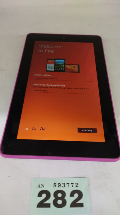 Amazon Kindle Fire 7 8GB WiFi (5th Generation) SV98LN- Pink Device Only. Working