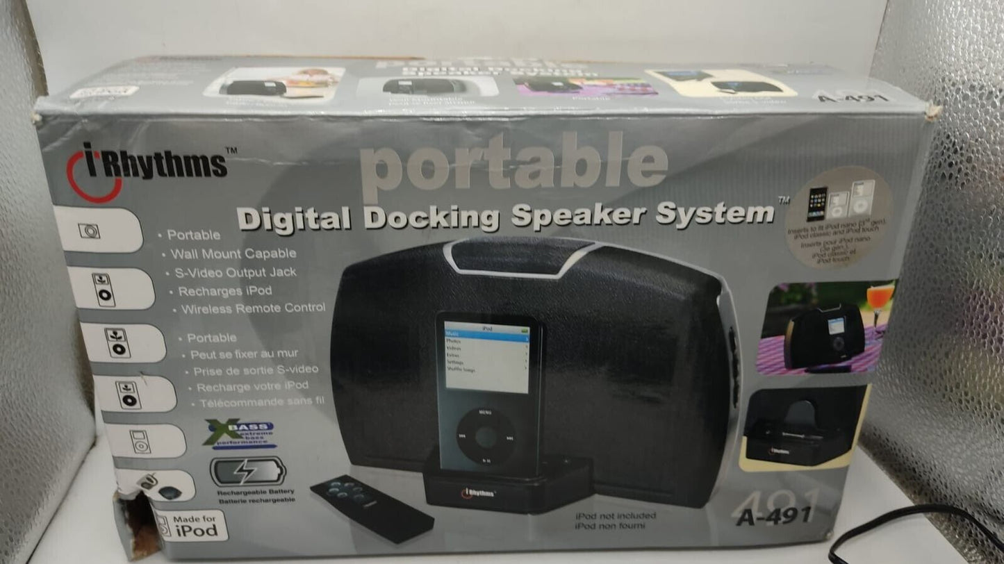 iRhythms Digital Docking Station System with Remote Tested Working Boxed