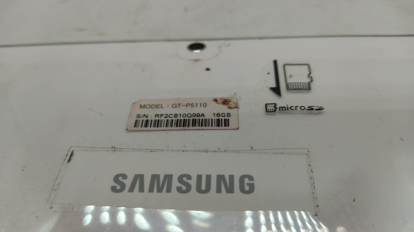 Samsung Galaxy Tab 2 GT-P5110 16GB, Wi-Fi, 10.1 inch - White Tested Device Only
